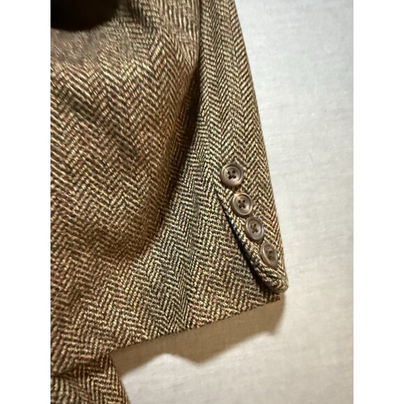 Hickey Freeman Mens Herringbone Cashmere Blazer Size 40 Old Money Classic Career - Picture 5 of 12